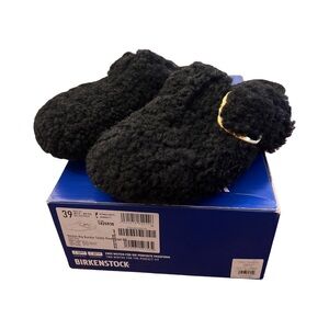 Birkenstock Boston Big Buckle Teddy Black Gold 39